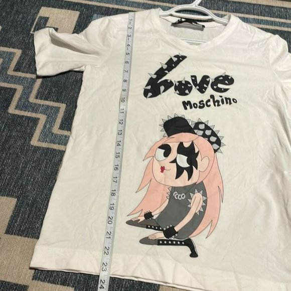 Love Moschino?punk girl print logo tshirt - Picture 10 of 11